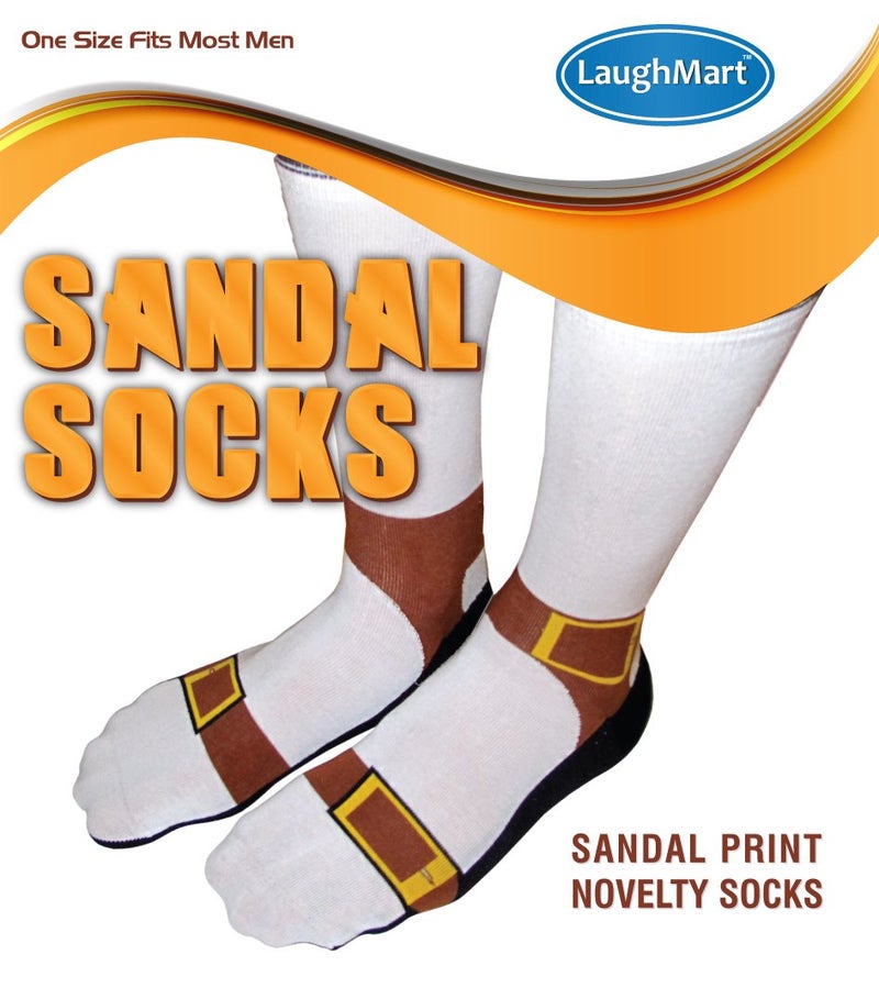 LaughMart Sandal Socks - Fun Fashion Faux Pas Socks for Men and Women - Hilarious Gift Idea - Image 2